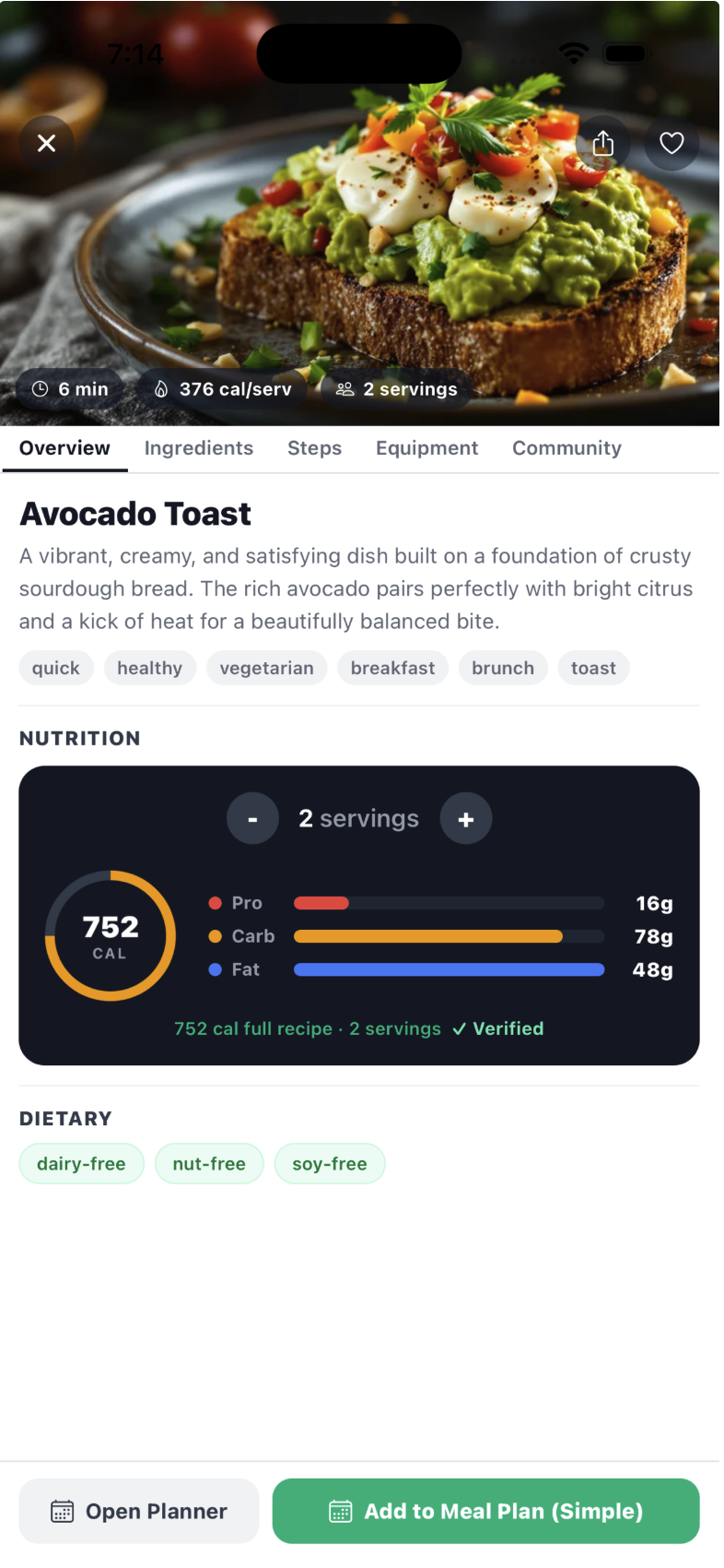 Cookwise recipe details